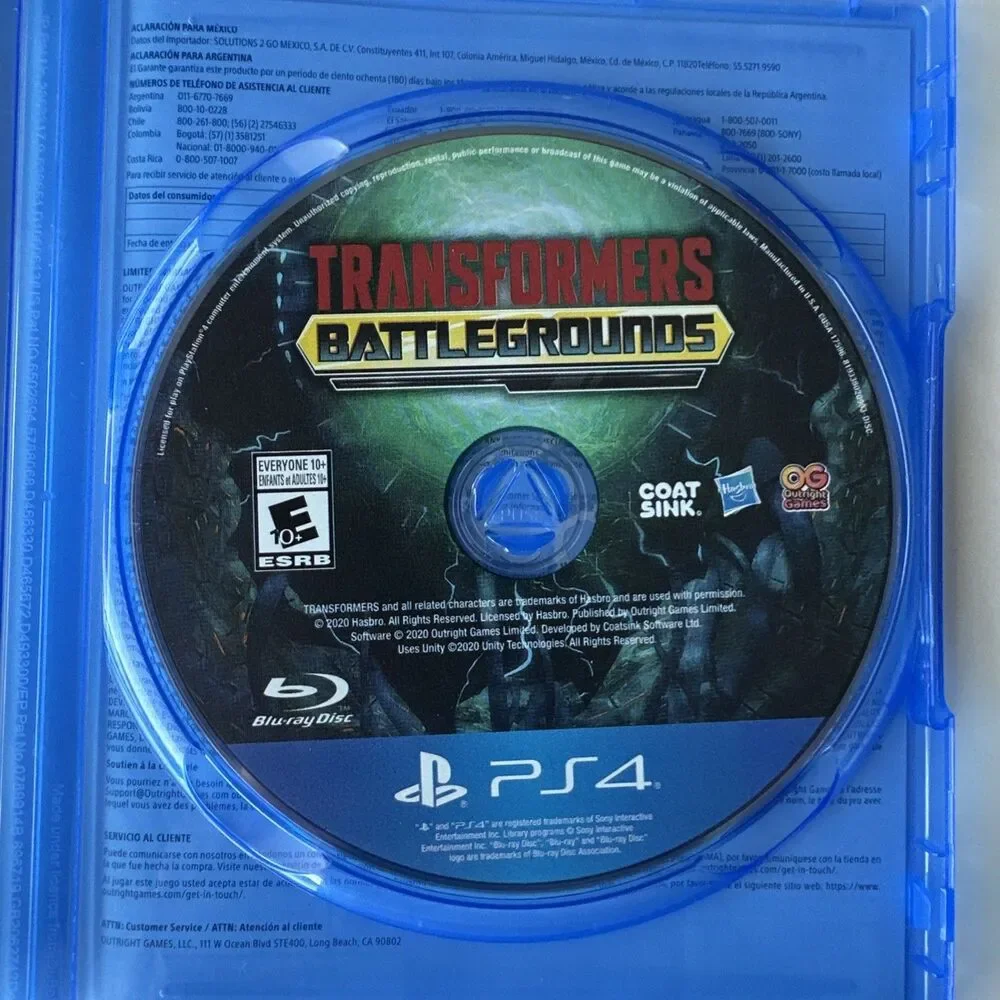 Transformers: Battlegrounds - Sony PlayStation 4 PS4 - Tested Disc and Case
